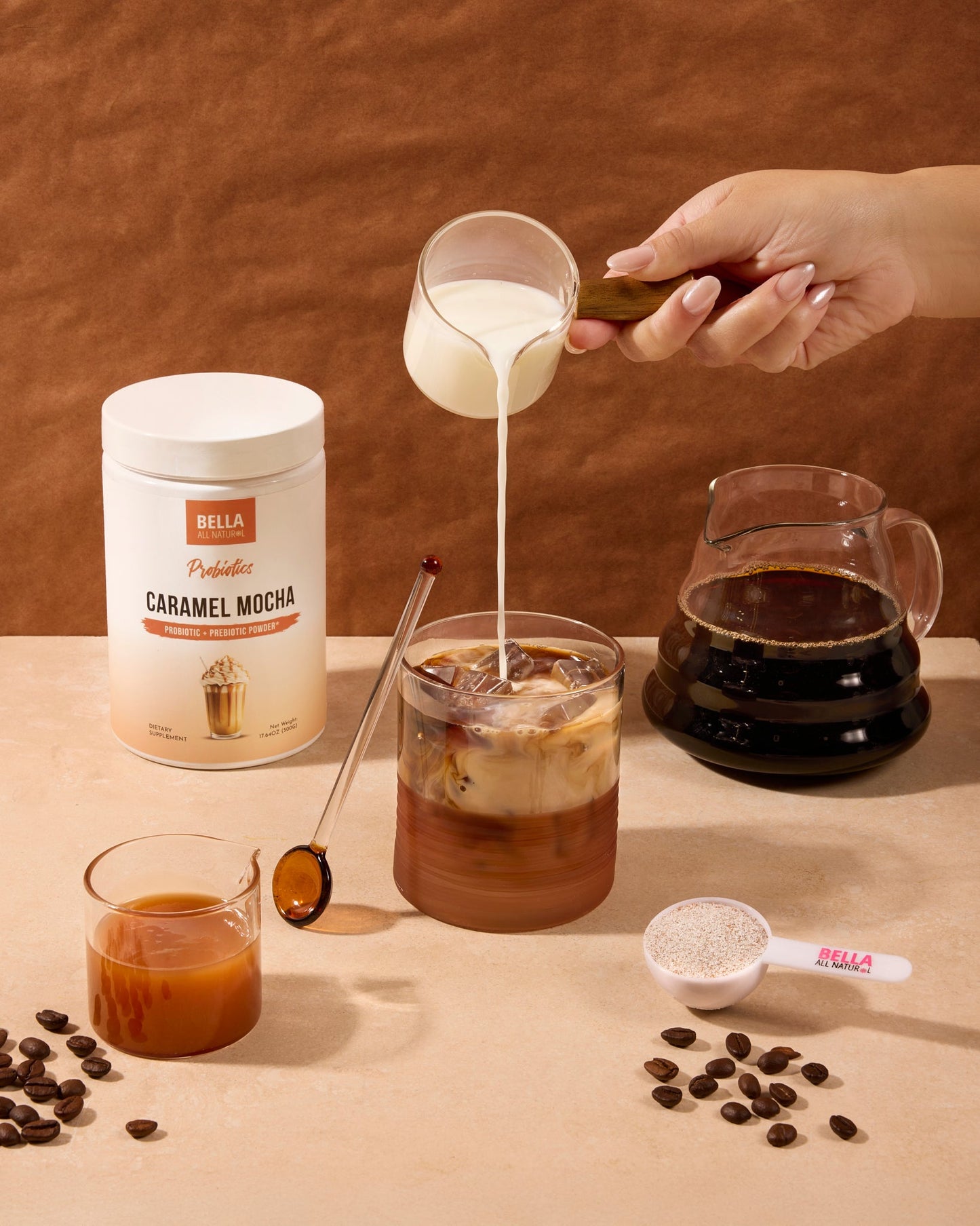 Probiotics Caramel Mocha - 500g - Probiotic & Prebiotic Powder