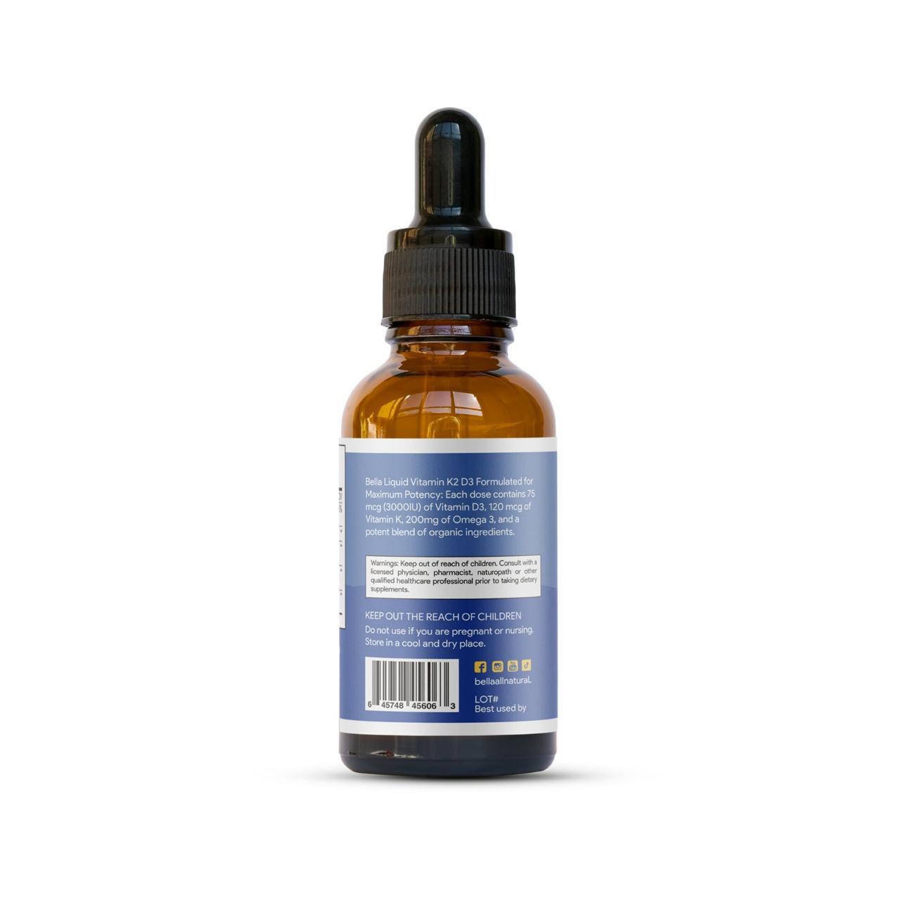 D3 K2 Drops Organic Omega 3 MCT Oil with Chamomile Extract