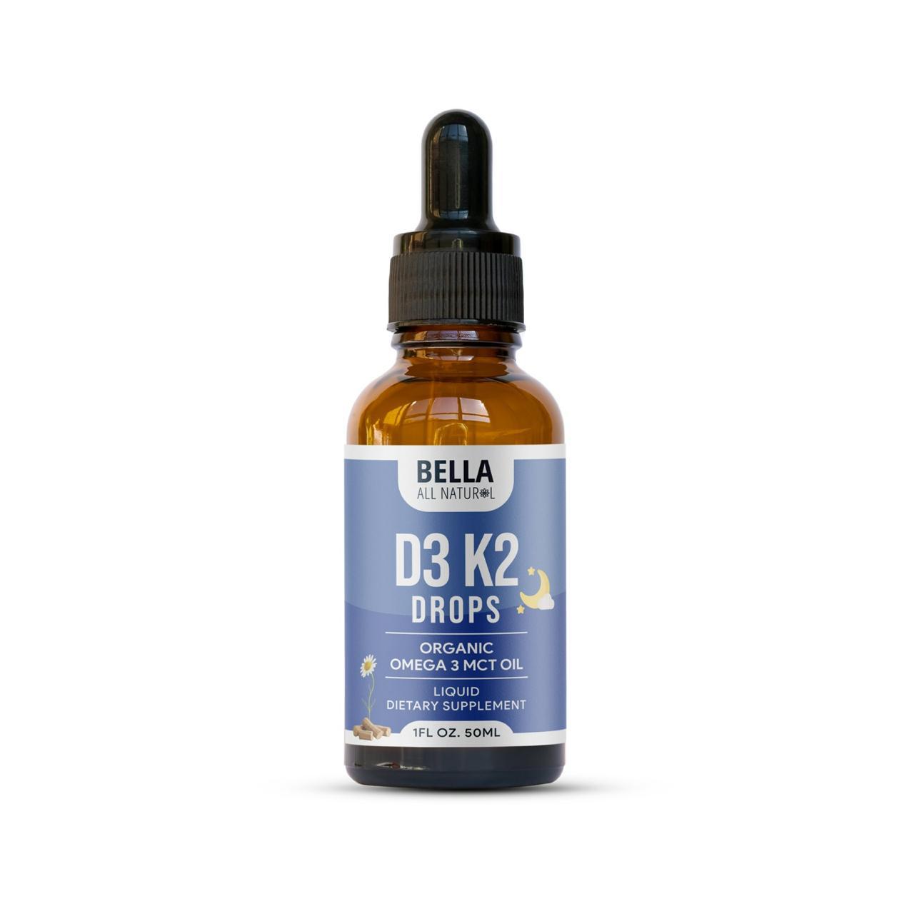 D3 K2 Drops Organic Omega 3 MCT Oil with Chamomile Extract