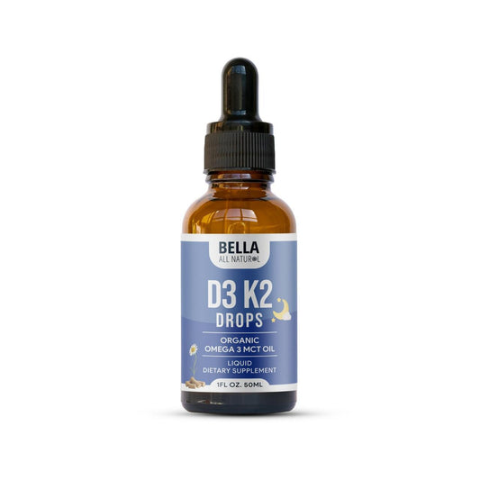 D3 K2 Drops Organic Omega 3 MCT Oil with Chamomile Extract