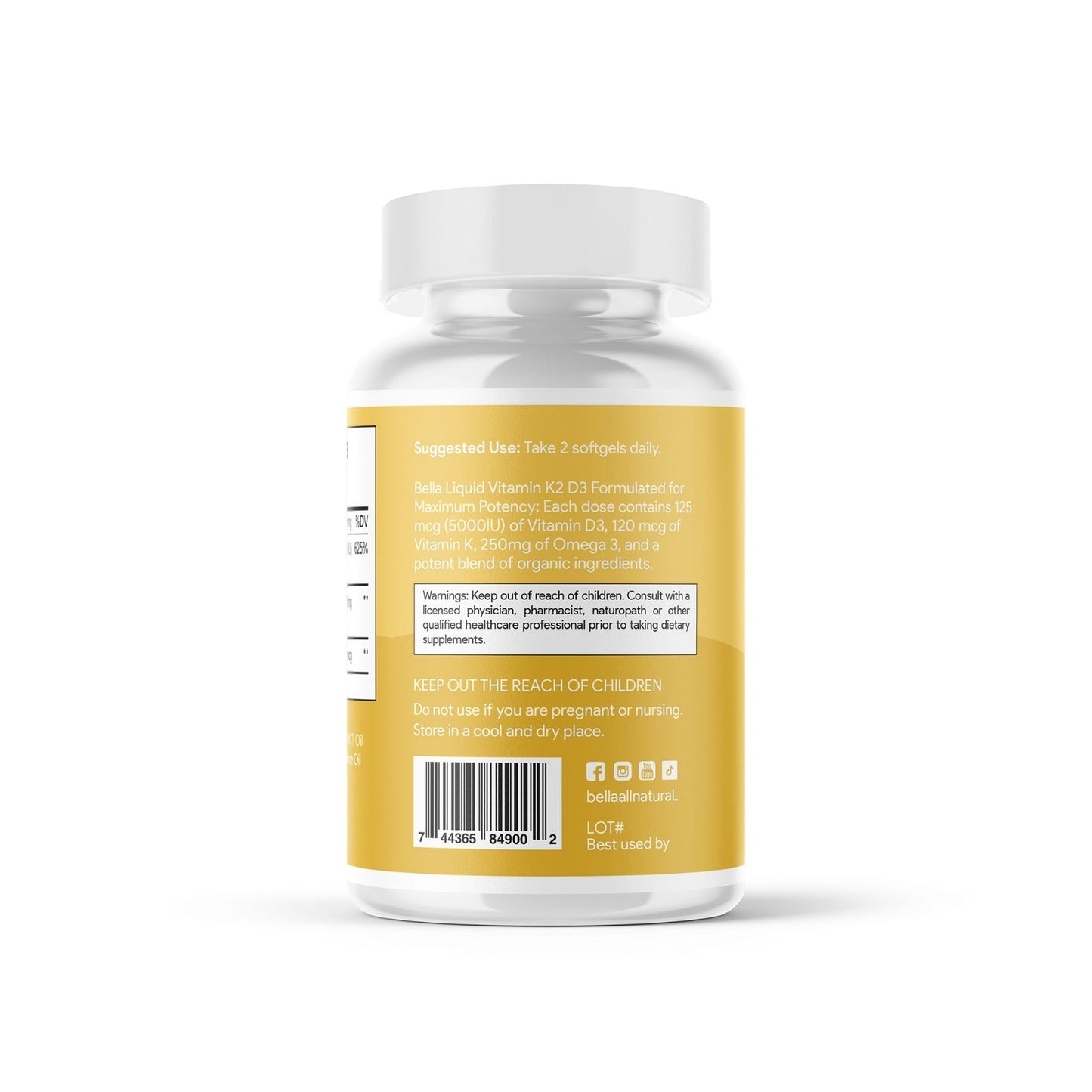 D3 K2 Softgels Organic Omega 3 MCT Oil
