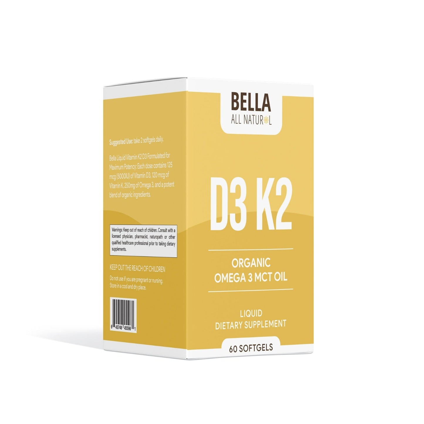 D3 K2 Softgels Organic Omega 3 MCT Oil