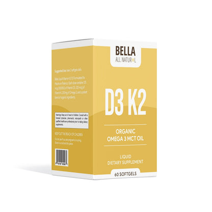 D3 K2 Softgels Organic Omega 3 MCT Oil