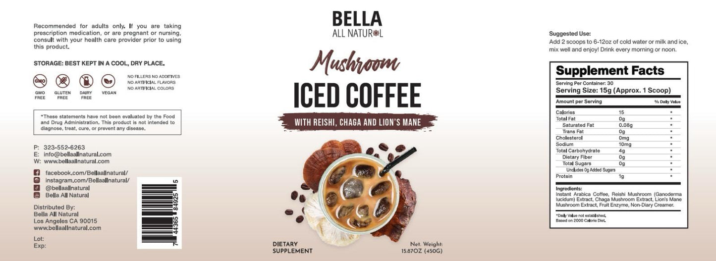 Mushroom Iced Coffee