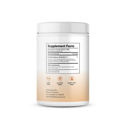 Probiotics Caramel Mocha - 500g - Probiotic & Prebiotic Powder
